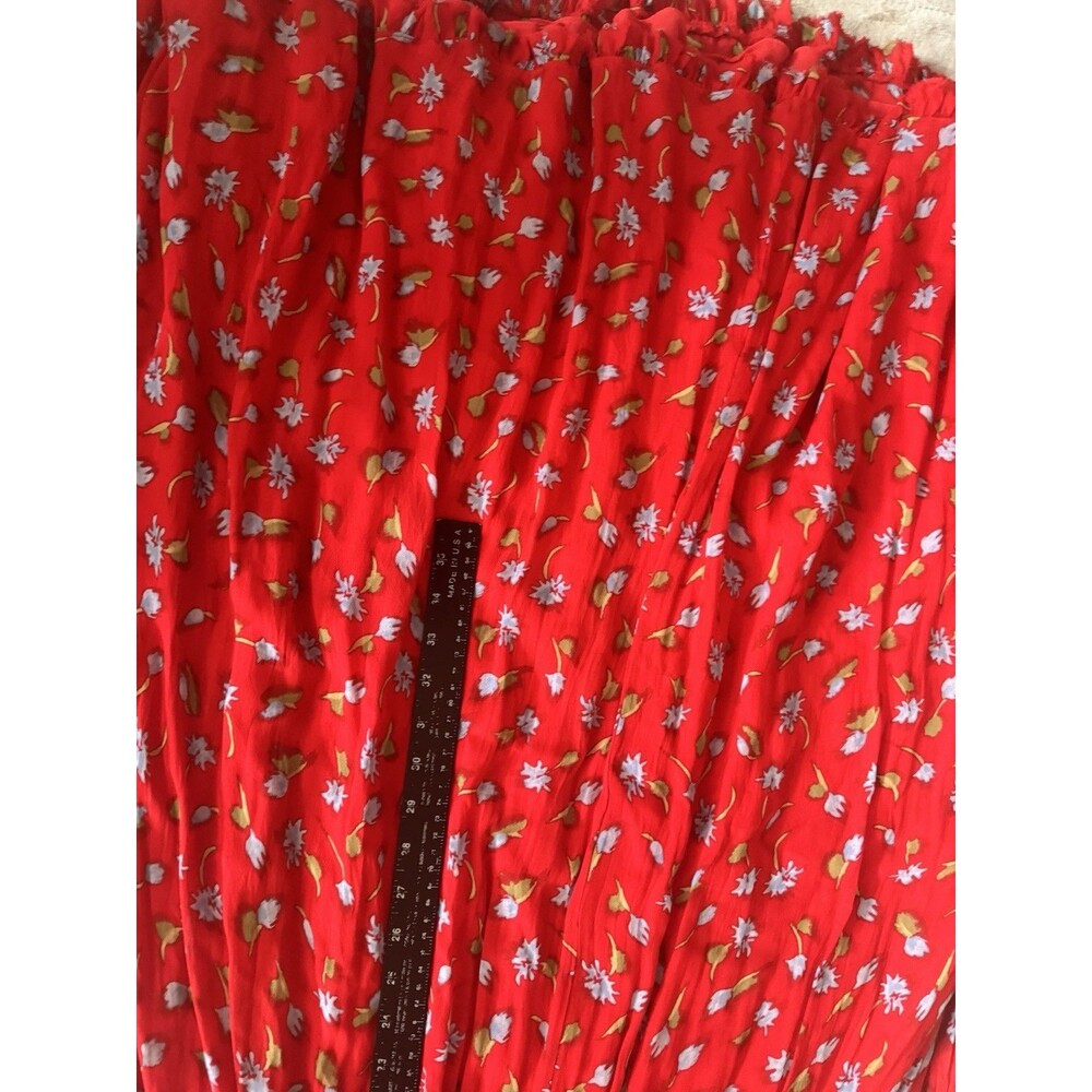 J. Crew Women's Collection Ruched Chiffon Dress Adjustable Straps Size 16 - Picture 15 of 16